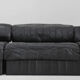 De Sede DS 88 modular sofa black leather patchwork Switzerland 1970s