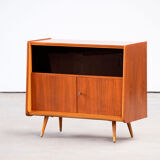 Vintage scandinavian buffet 1960 teak & glass