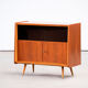 Vintage scandinavian buffet 1960 teak & glass