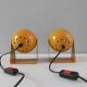 Paire de lampes de table italiennes des années 70.