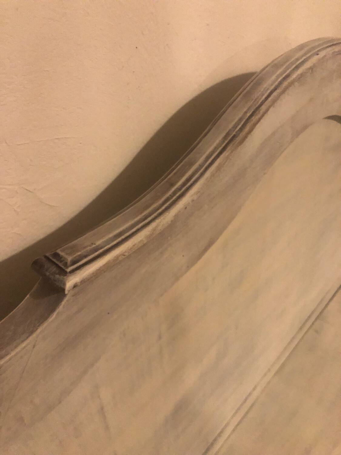 Shabby chic style church bench