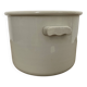 Large white earthenware pot - Creil and Montereau
