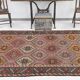5x9 Brown Pink Antique Vintage Kilim Rug 166x78Cm SK 2402