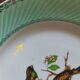 6 assiettes plates Fenal Badonviller "Oiseaux" vintage années 1950