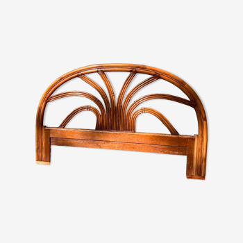 Rattan headboard for a double bed