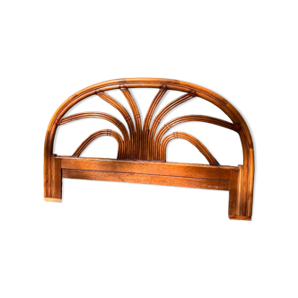 Rattan headboard for a double bed