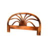 Rattan headboard for a double bed