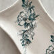 Empty pocket soap dish "Floréal" iron earthenware from Lyon