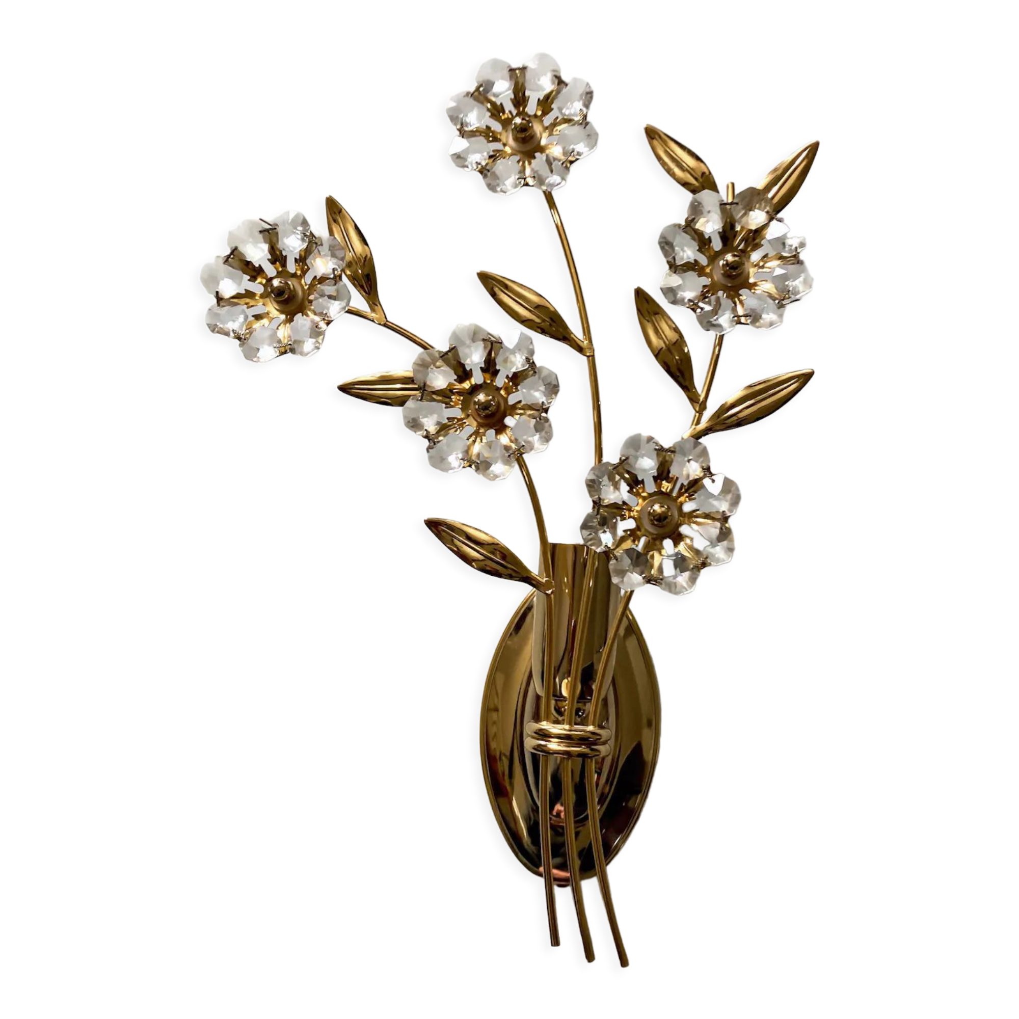 Lot de 2 appliques bouquet de fleurs