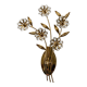Lot de 2 appliques bouquet de fleurs