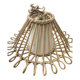 Vintage rattan ceiling light fixture