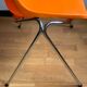 Vintage orange shell chair
