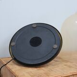 Pair of La Murrina 1970s dome lamps pulegoso glass & gilded brass