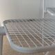 Suite de 3 chaises pliantes Talin en métal blanc, Italie années 70