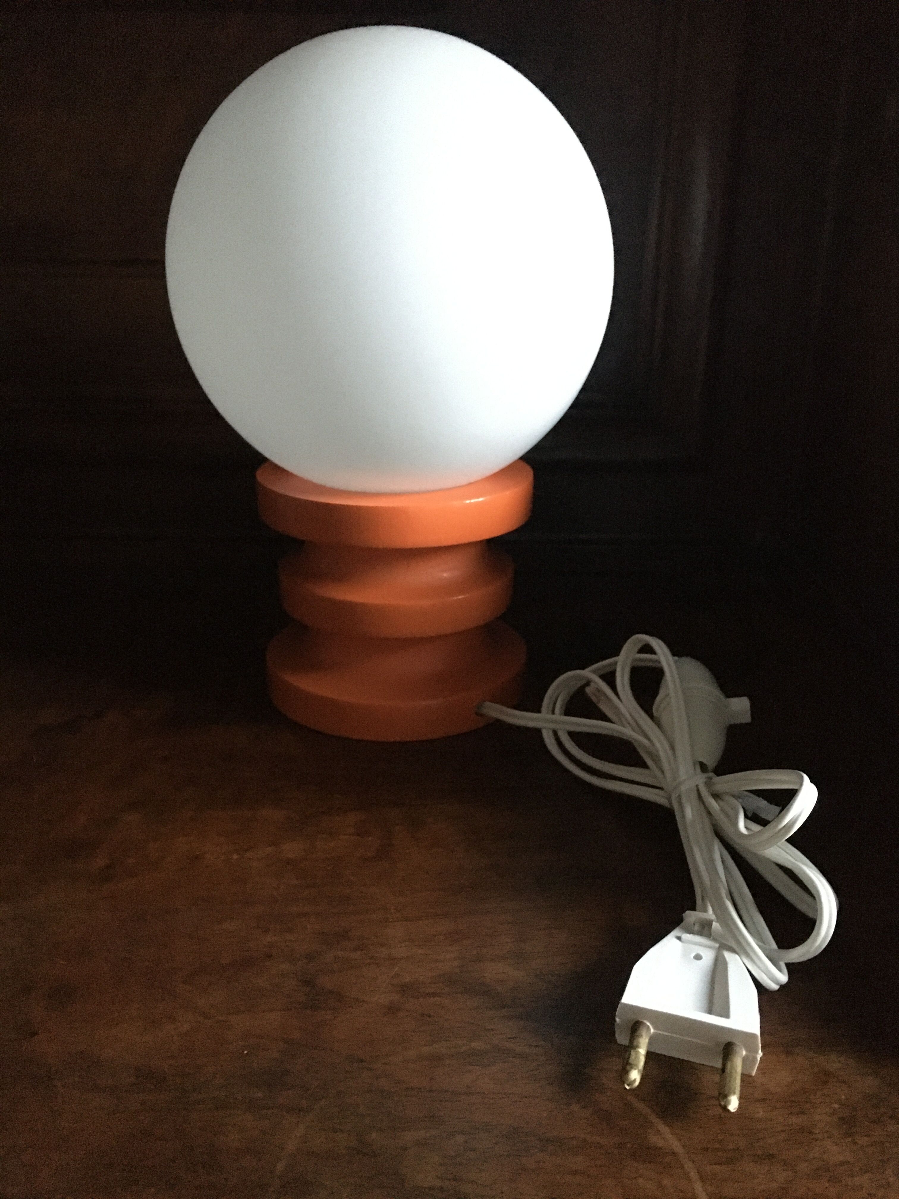 Orange vintage lamp