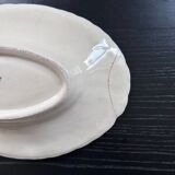 Plat ovale en barbotine