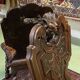 Pair of low 19th oak chairs