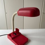 Vintage red articulated desk lamp Italy