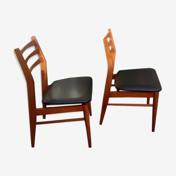 Set of 2 scandinavian vintage chairs