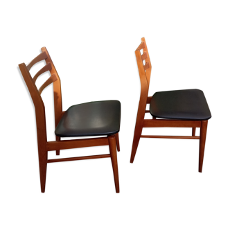 Set of 2 scandinavian vintage chairs