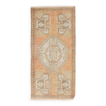 Tapis d'accent vintage. Housse de siège en laine turque. Tapis de cuisine rustique. Tapis de porte fait main. Tapis de bain.