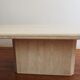 Travertine coffee table