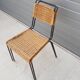 Chaises métal & rotin