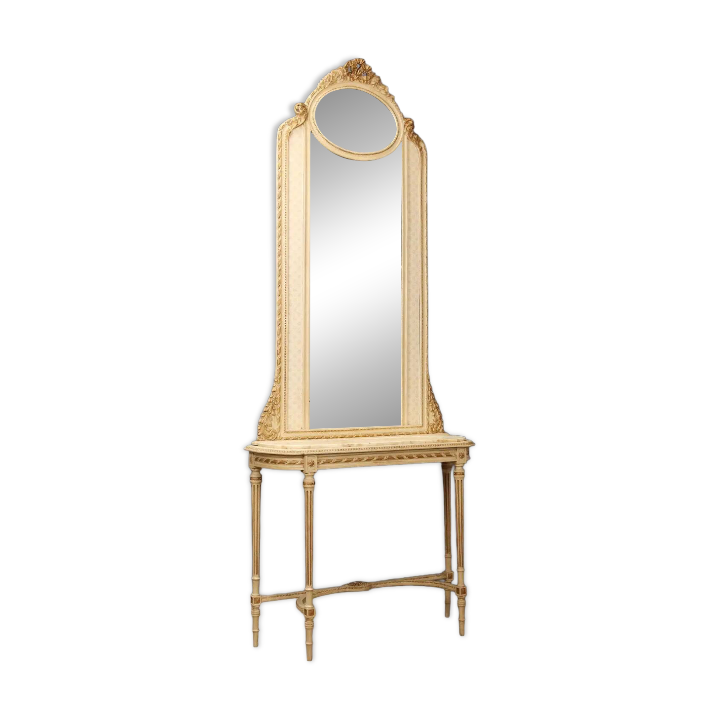 Console de style néoclassique en bois, XIXe siècle