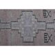 Vintage 1970s Geometric Turkish Oushak Handmade Brown Runner 82x354