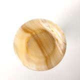Candlestick onyx beige Ht 10cm