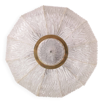 Luxueux plafonnier en verre de Murano modèle Royal par Barovier e Toso, années 1970