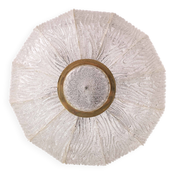 Luxueux plafonnier en verre de Murano modèle Royal par Barovier e Toso, années 1970