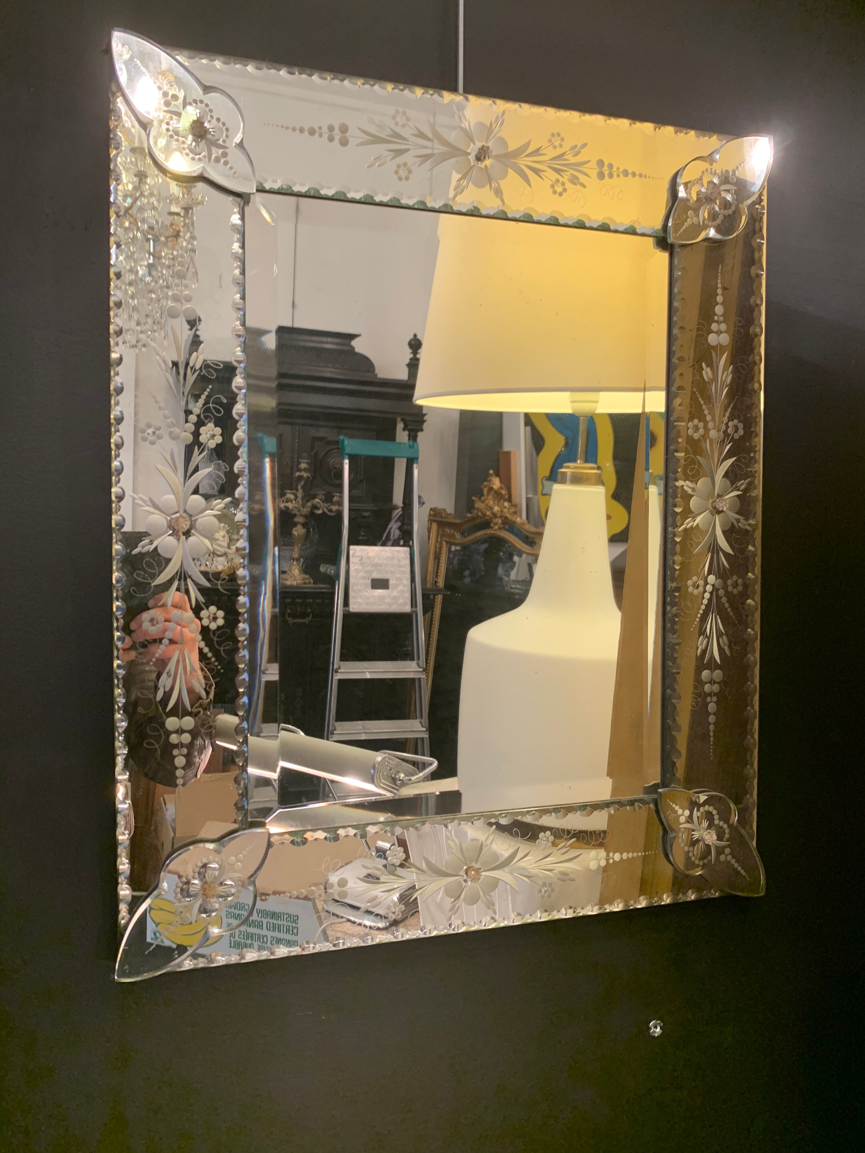 20th century Venetian mirror design