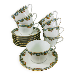 8 Tasses et Sous-Tasses - aux