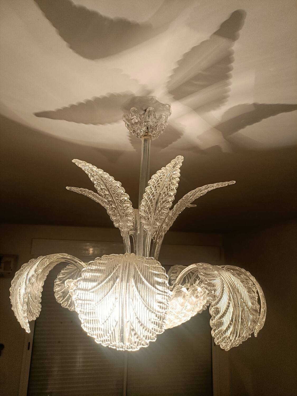 Murano glass pendant chandelier