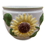 Ceramic sunflower pot cover