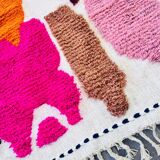 Handmade Berber rug in wool 3 x 2 m