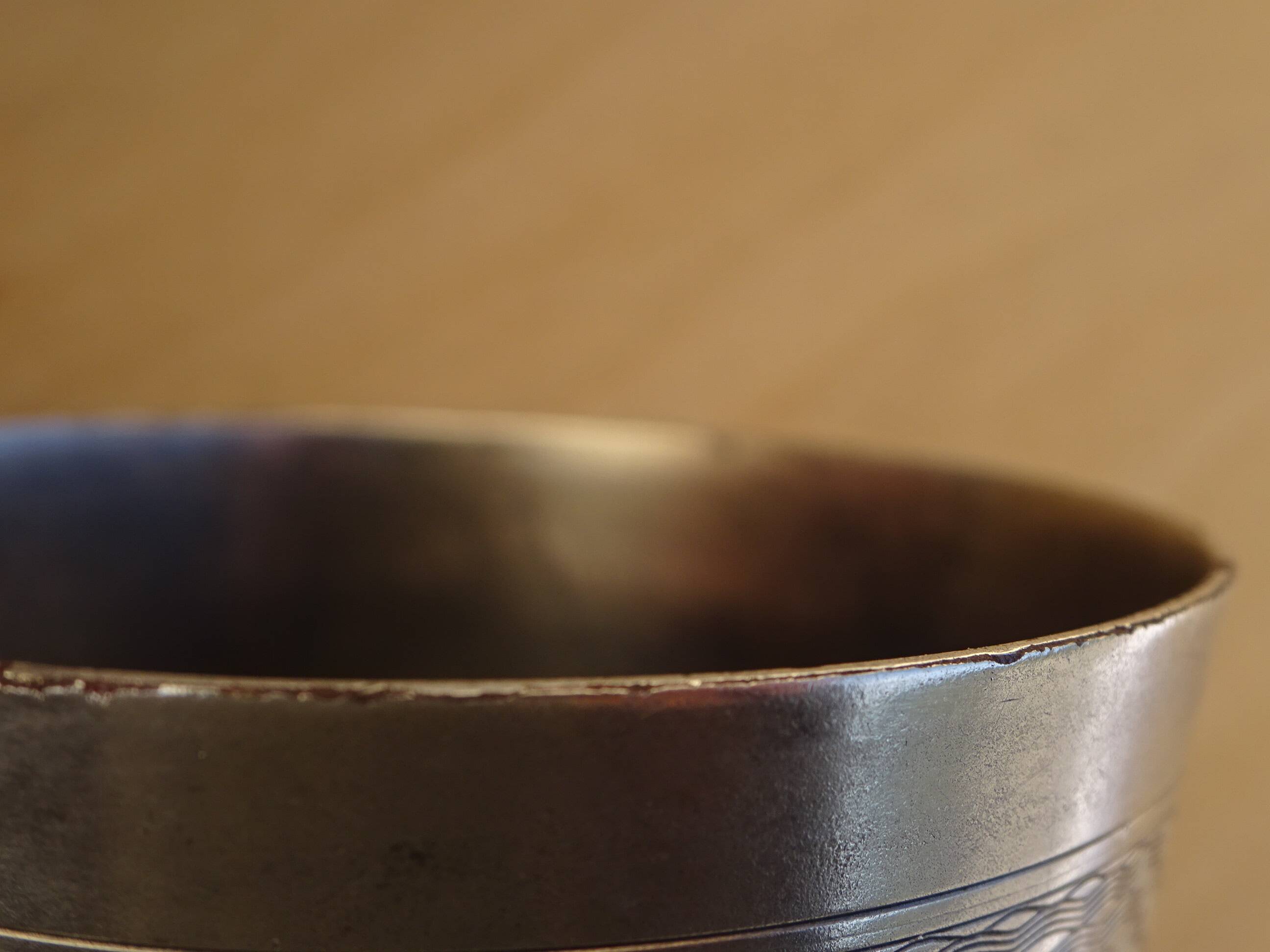 Silver-plated metal timbale Ercuis