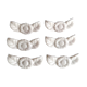 6 porte couteaux en porcelaine blanche