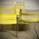 Chaises design jaune et chrome Chaise - Otto B&B Italia– vintage / déc