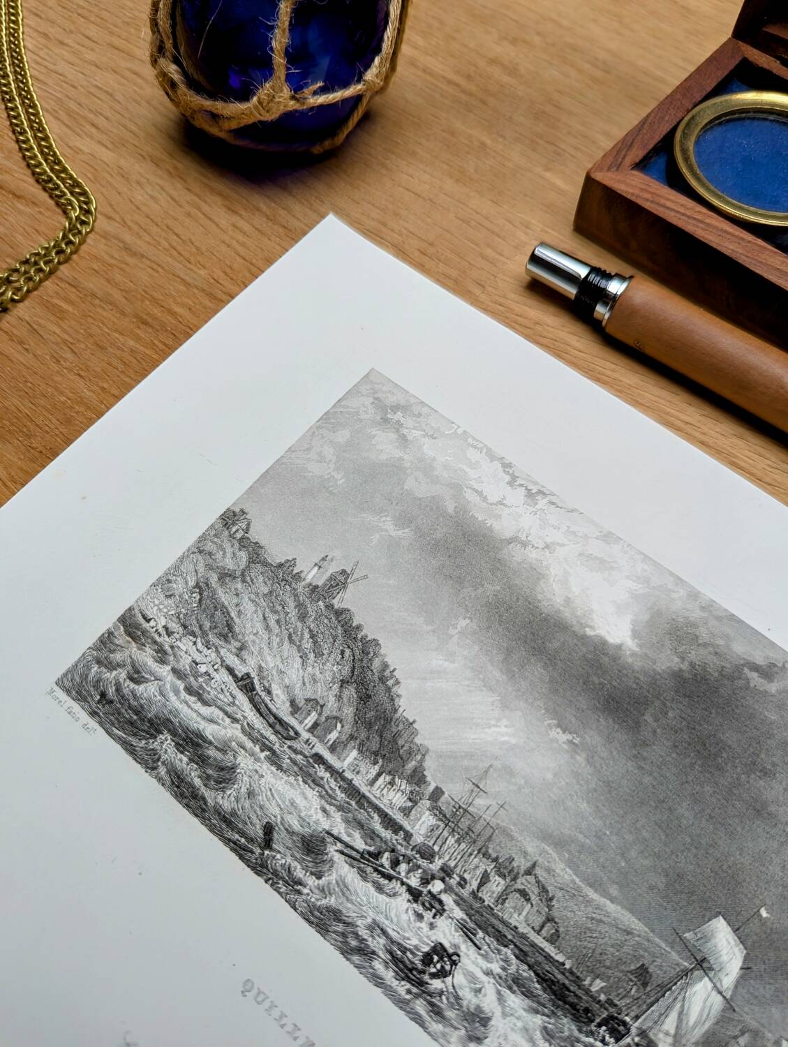 Printed in 1844, Quillebeuf-sur-Seine, Eure.
