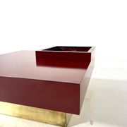 Table basse carrée, Design italien, années 80