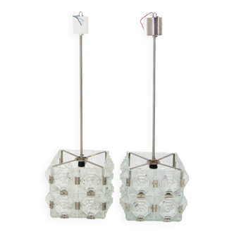 Set of 2 Pendants by Kamenicky Senov, 1960s