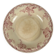 Salad bowl KG Lunéville Terre de fer, "Fontainebleau", pink, 19th century