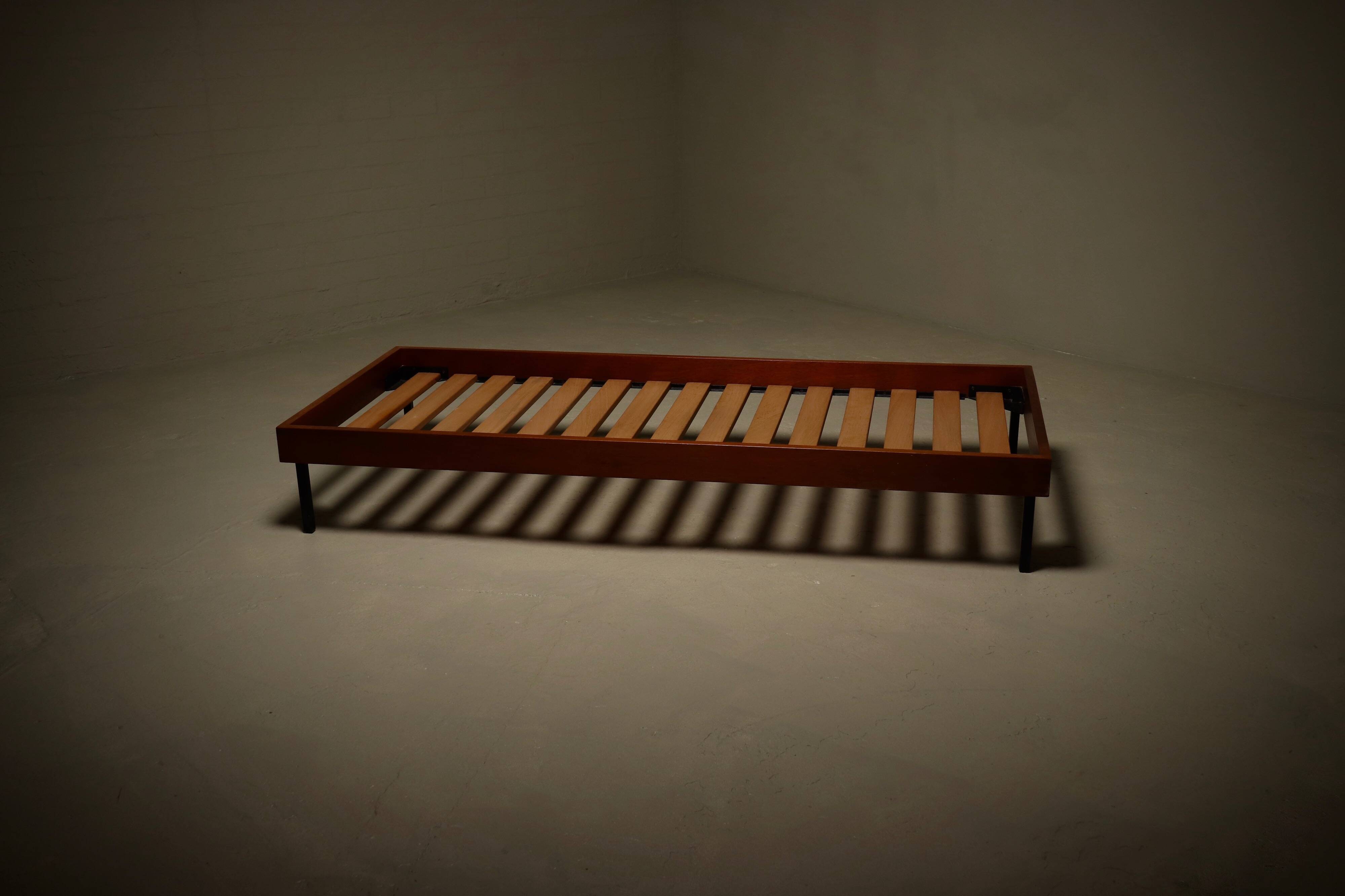 Mid-century minimalist teak daybed 1950s