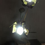 Lampe fleurs vintage