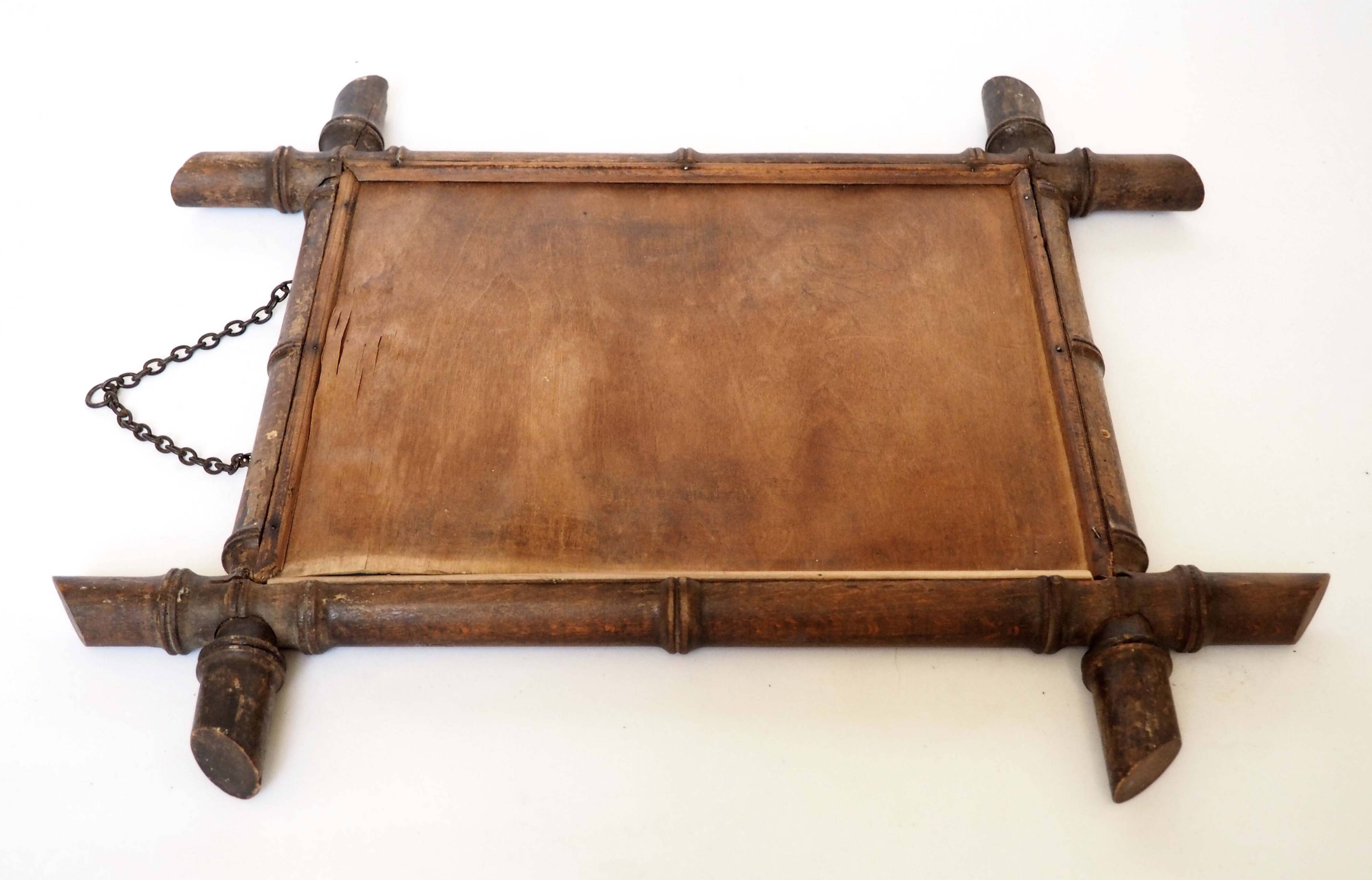 Bamboo chain mirror 1900