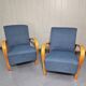 Pair of armchairs designed by K. Koželka & Antonín Kropáček for  Interier Praha Czechoslovakia 1950.