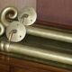 Pair of very large antique Victorian brass door handles.