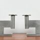 Minimalist chandelier model 551 in German tin by Karl Raichle for Meersburg, 1930s, set of 2.
